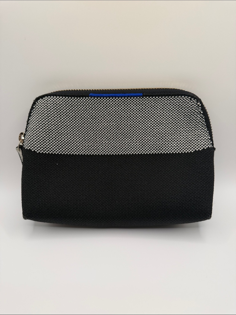 Rothys Small Vanity Pouch Black/White used